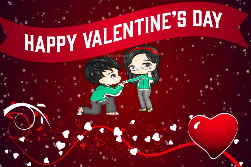 Happy Valentines day Cute couple wallpaper