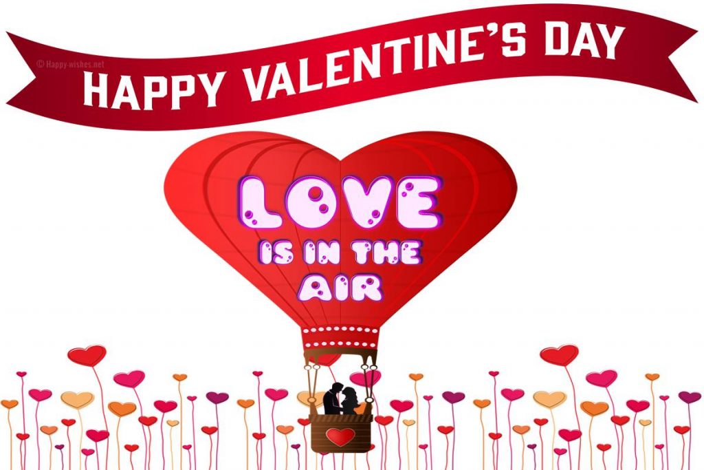 Love is in the air - happy Valentine day Wallpaper