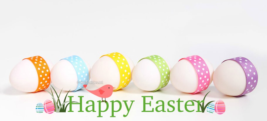 Happy Easter Images with While Eggs