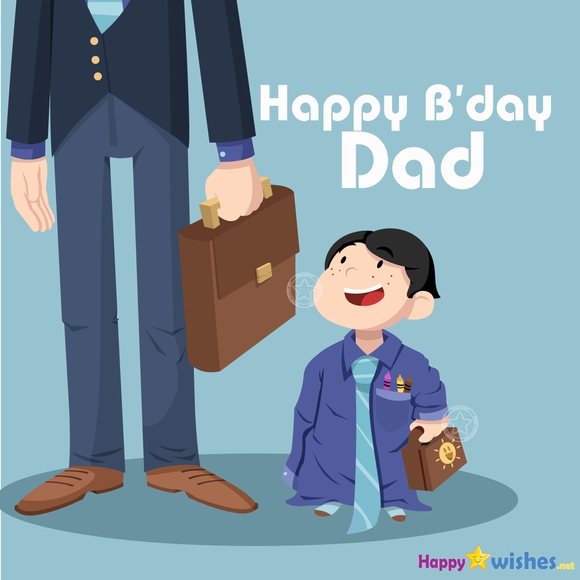 Happy Birthday dad from son image