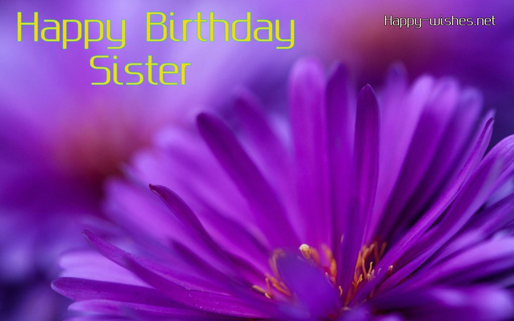 Happy Birthday sister images with Background images