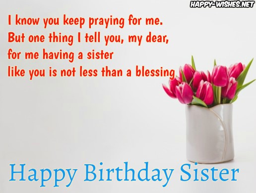 Happy birthday Quotes for Sister