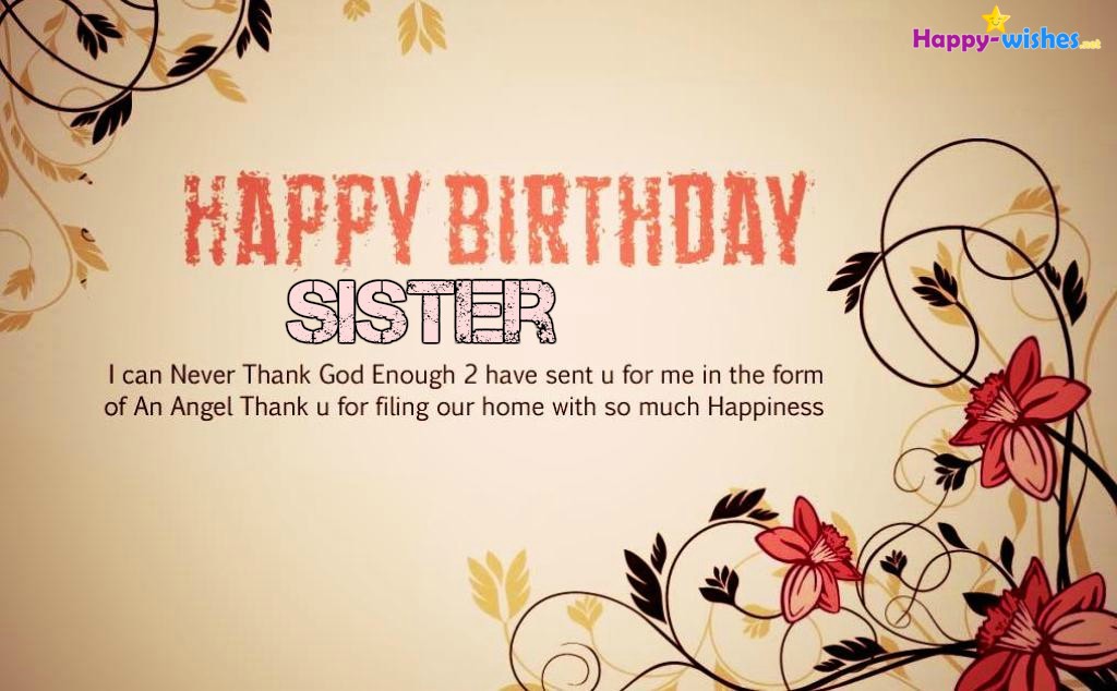 Happy Birthday Wishes For Sister - Quotes, images and Memes