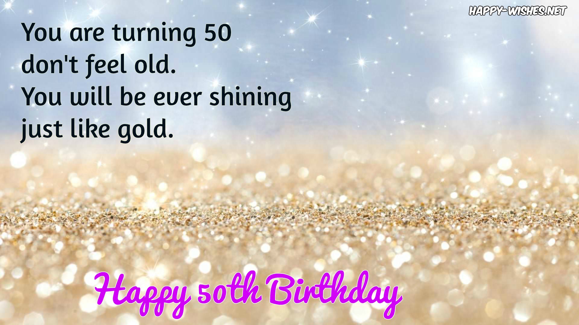 Birthday Wishes For 50th Birthday - Printable Templates