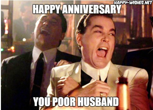 Happy Anniversary meme for Poor husband