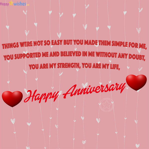 You are my life, happy anniversary