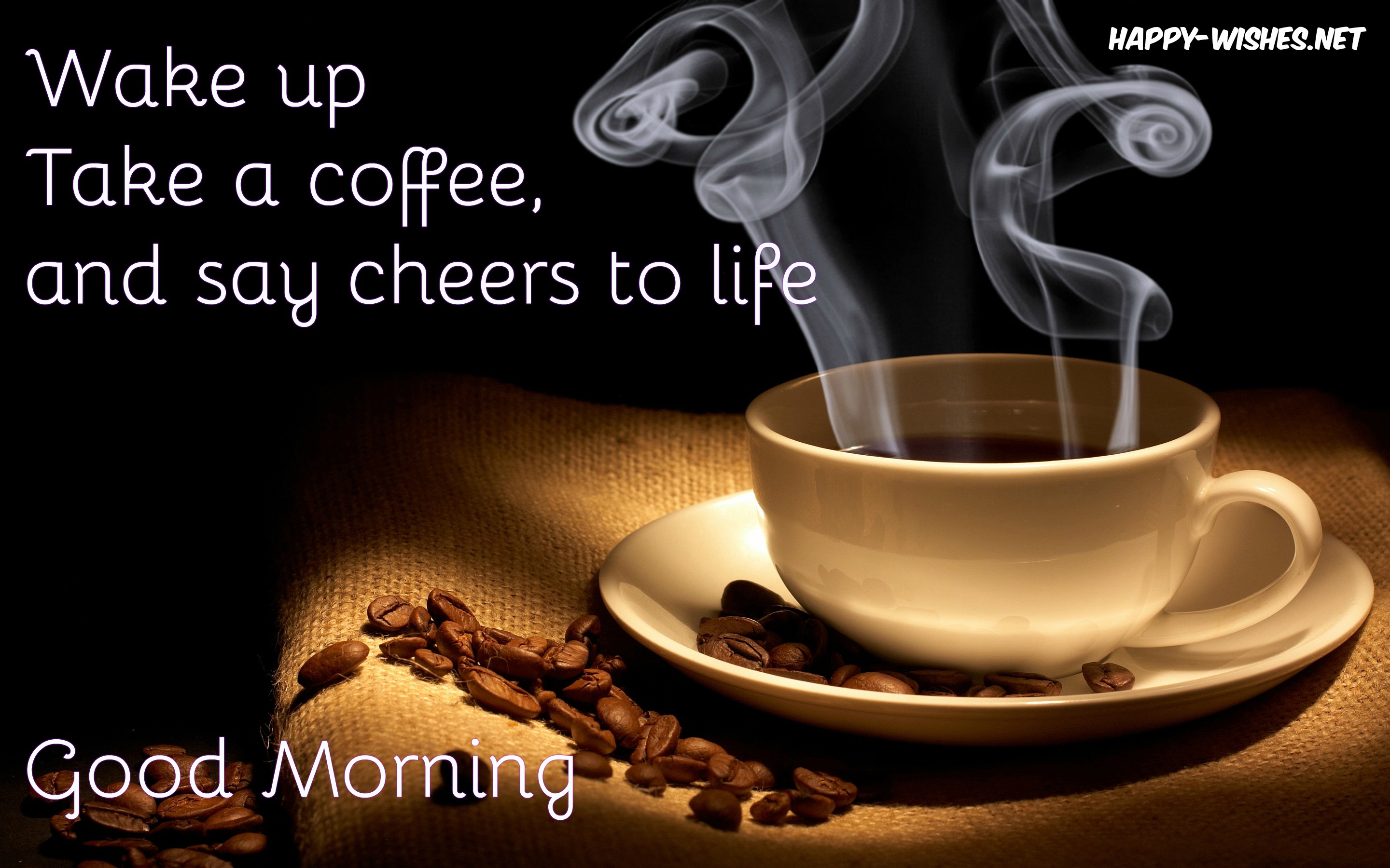 Good morning Coffee Quotes Wishes - Coffee Mug Images