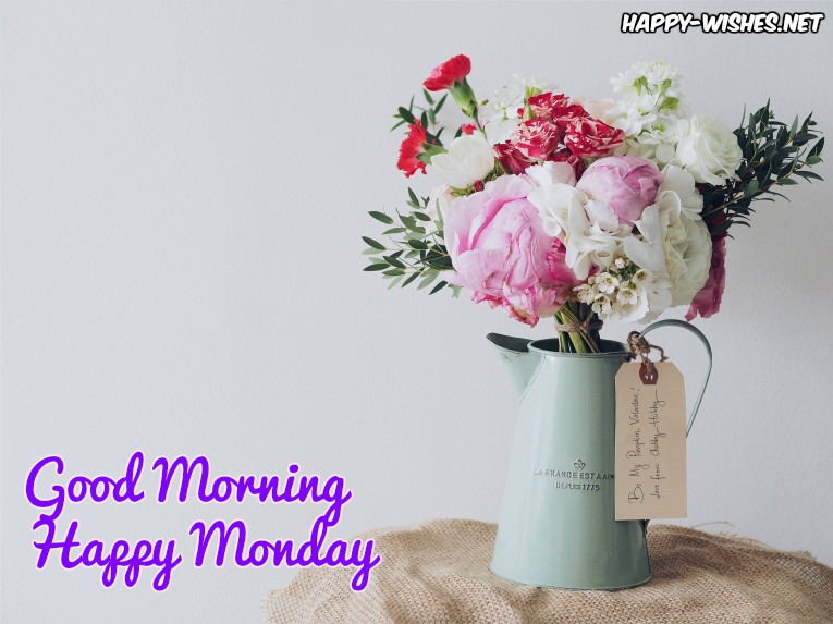 good morning Happy Monday flower images