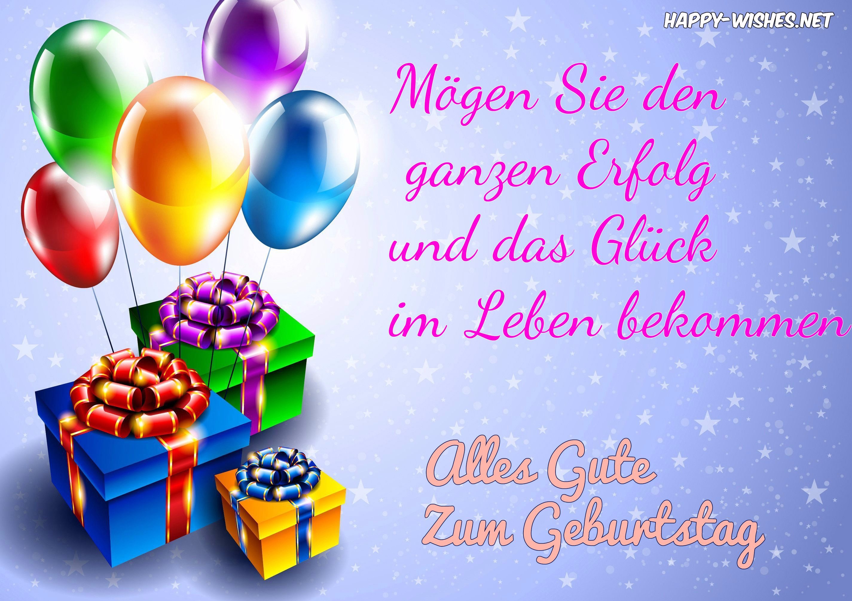 Happy Birthday Wishes in German