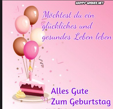 Happy Birthday Wishes In German