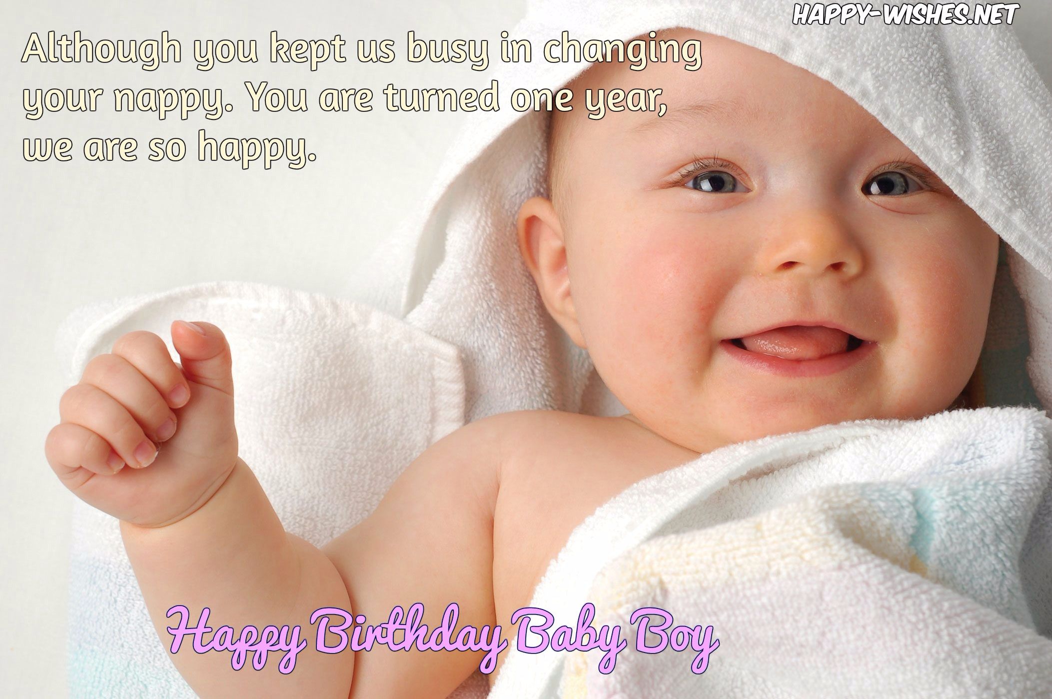 Happy Birthday Wishes for Baby BOY