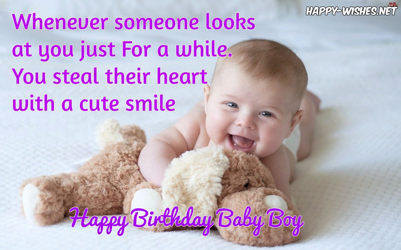 Birthday Wishes For A Baby Boy Image - Bank2home.com