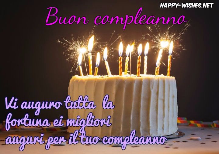 Happy Birthday Wishes in Italian
