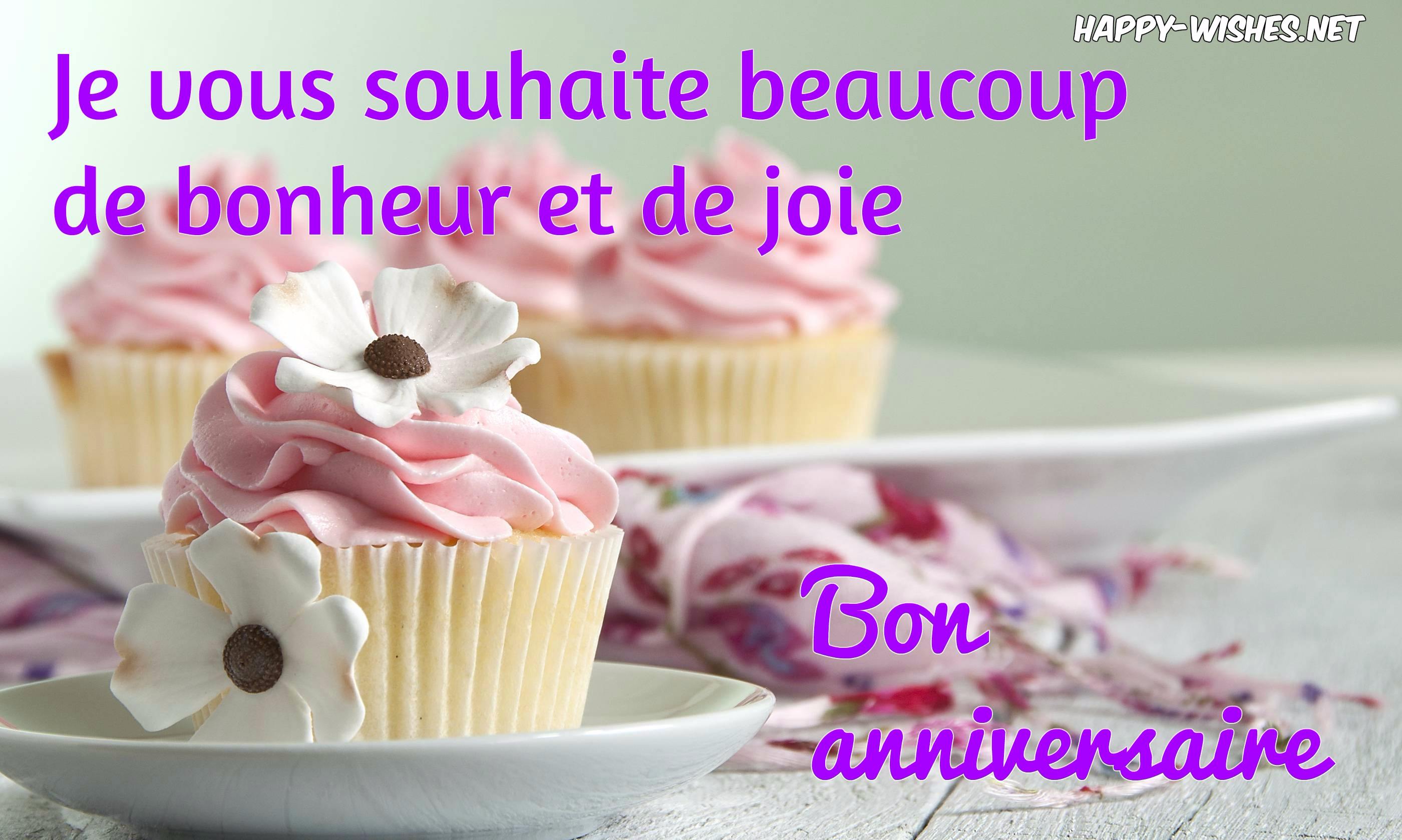 Happy Birthday (Bon anniversaire) Wishes In French