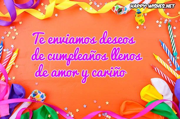 Happy Birthday Wishes In Spanish