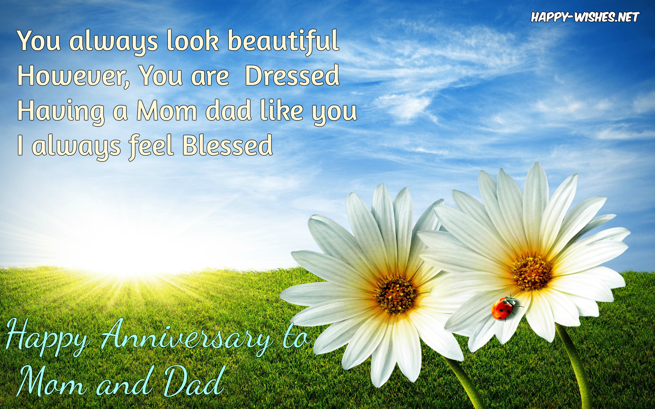 Happy Anniversary Wishes For Parents (Mom and Dad)