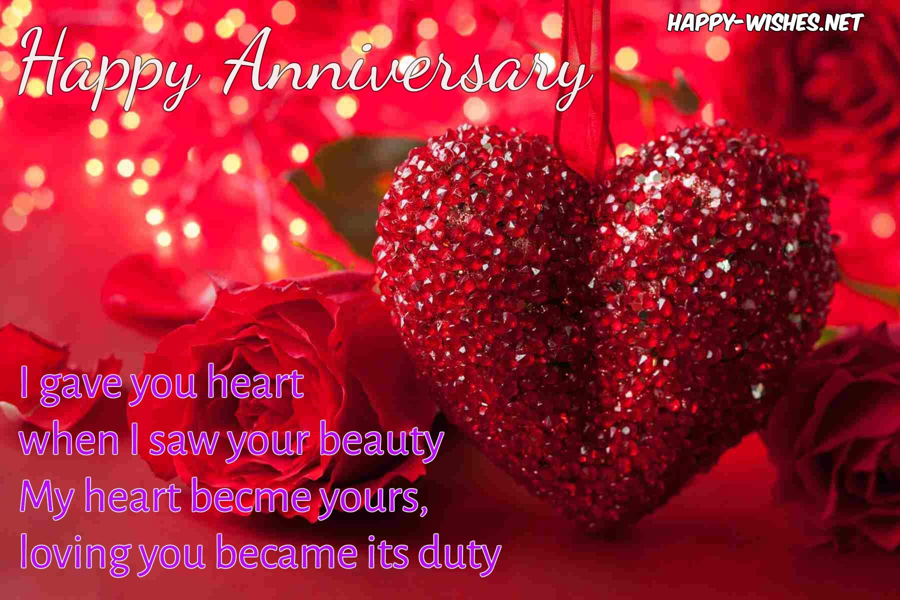 Happy Anniversary wishes for wife