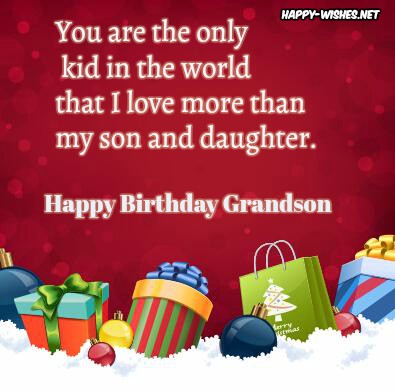 Happy Birthday messages for Grandson