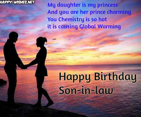 Happy Birthday Wishes for son-in-law