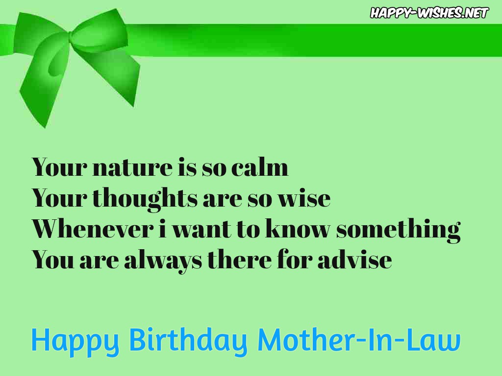 Happy birthday quotes for Mother-in-law