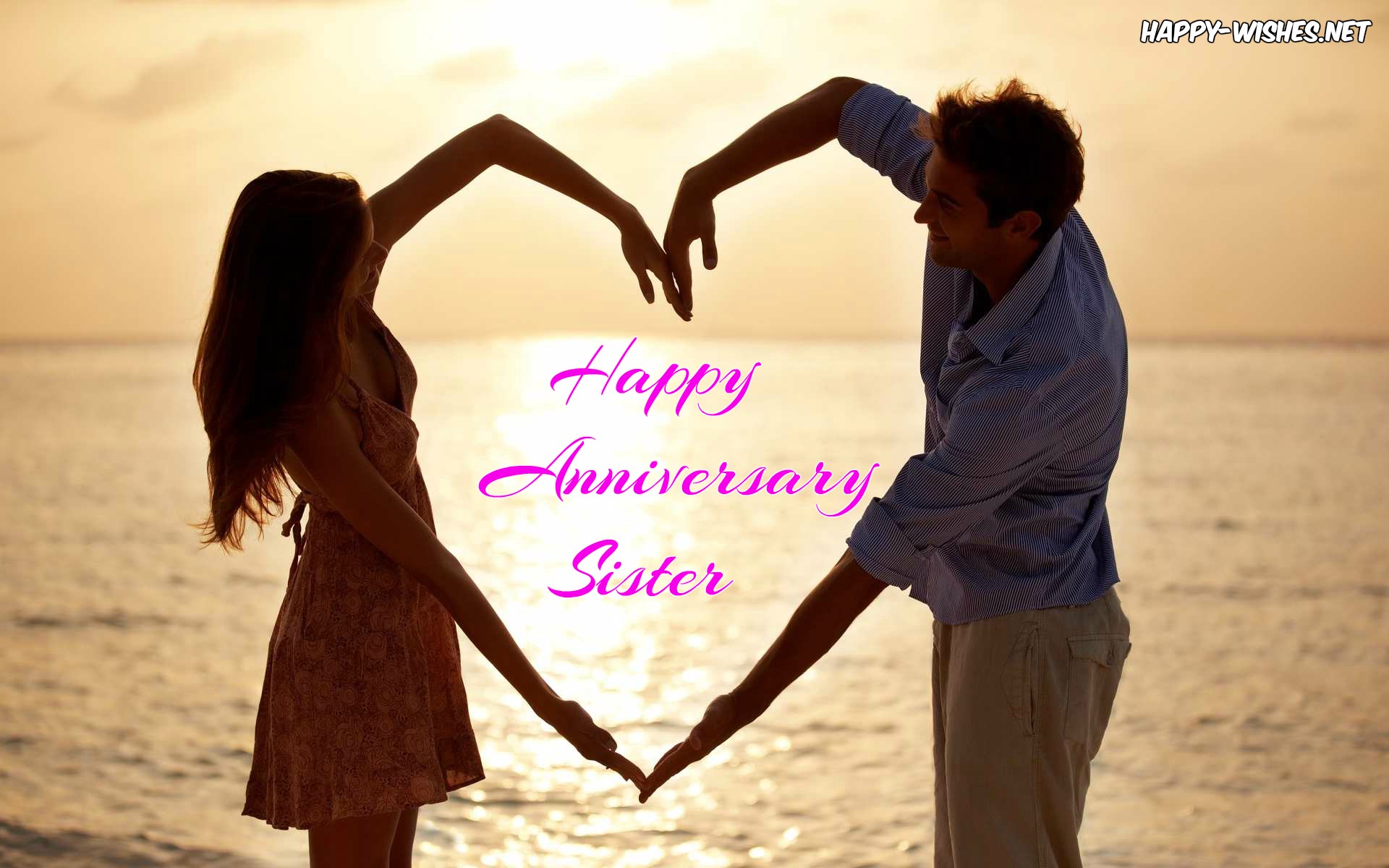 Happy ANNIVERSARY WISHES FOR SISTER