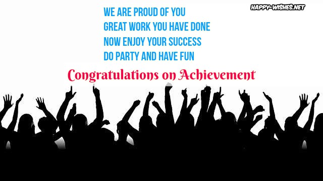 Congratulation on Achievements wishes