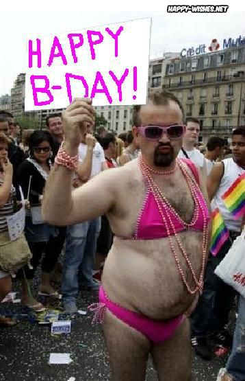 gay happy birthday meme funny