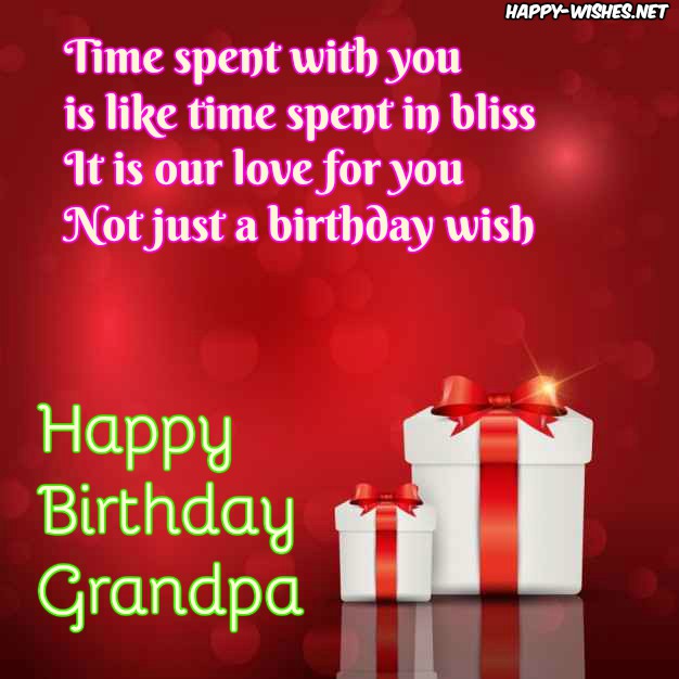Happy birthday wishes for grandpa