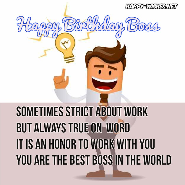 Happy birthday quotes for boss