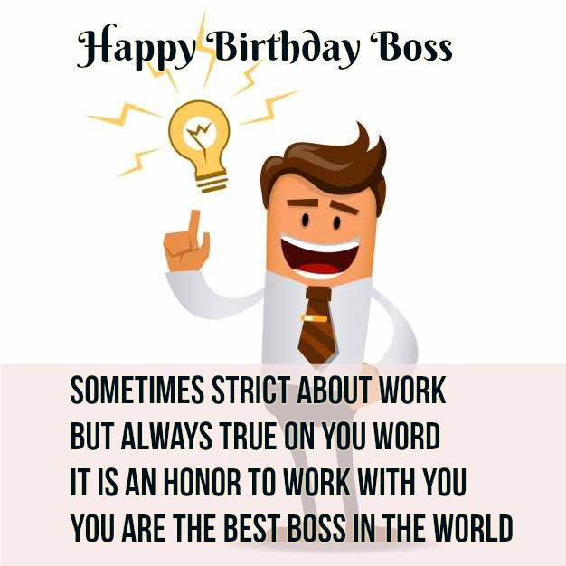 Happy birthday quotes for boss