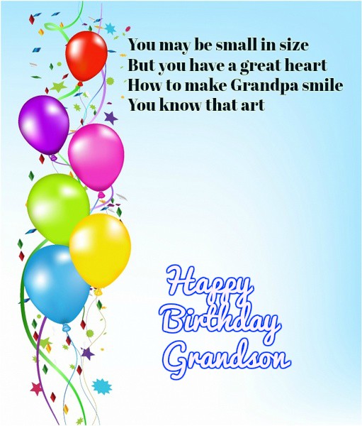 Happy Birthday images for Grandson
