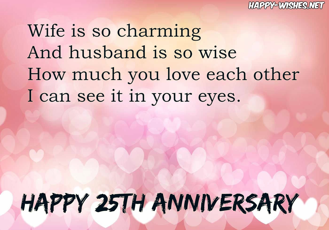 Happy 25th Anniversary Wishes Quotes And Messages