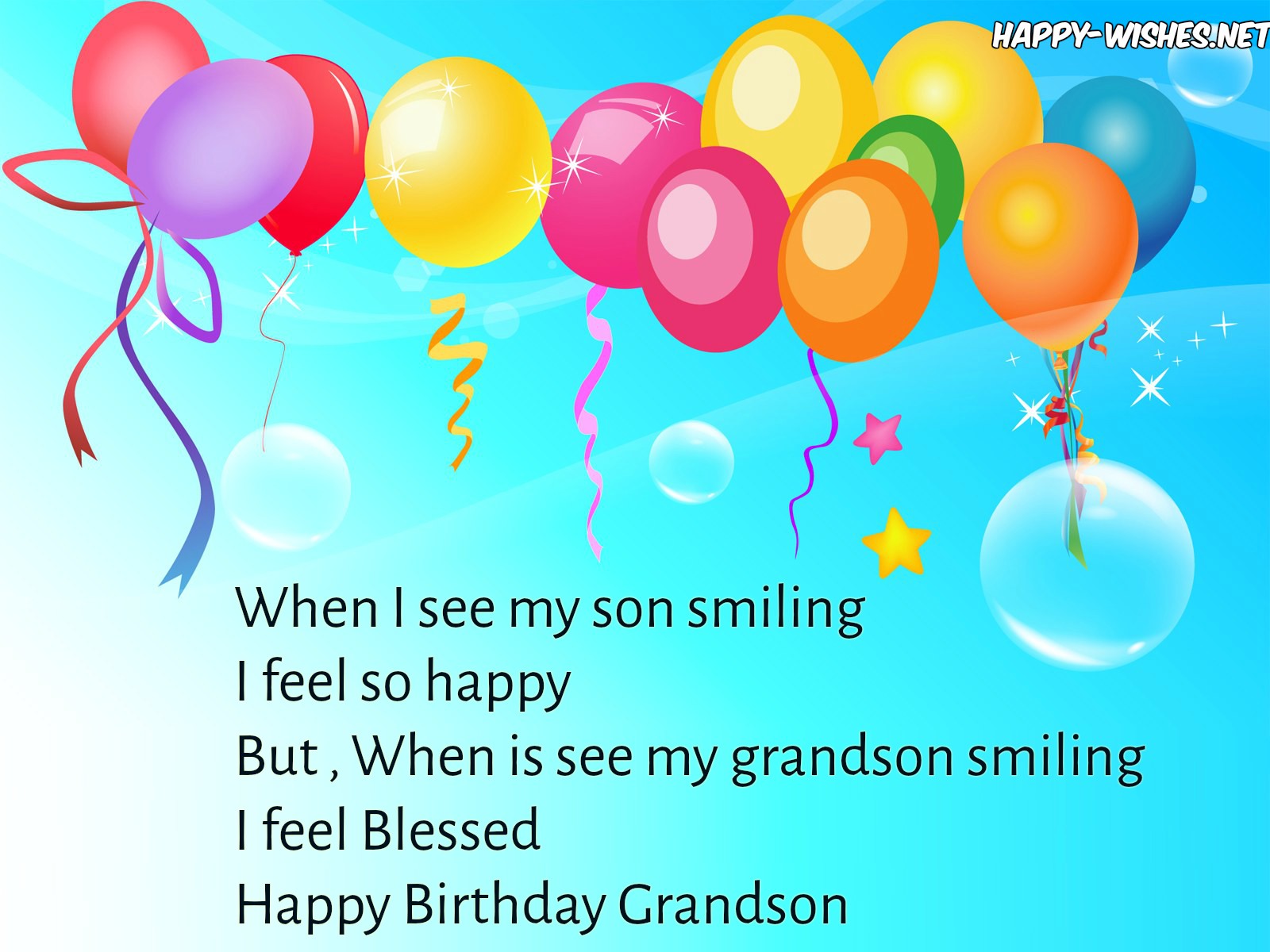 Happy Birthday wishes for Grandson