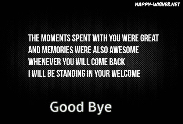 Good bye quotes