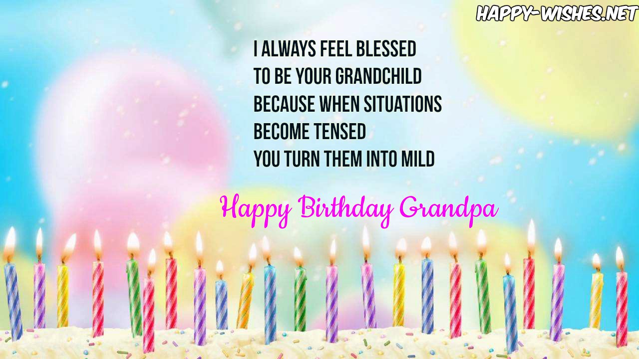 Happy Birthday wishes for Grandpa