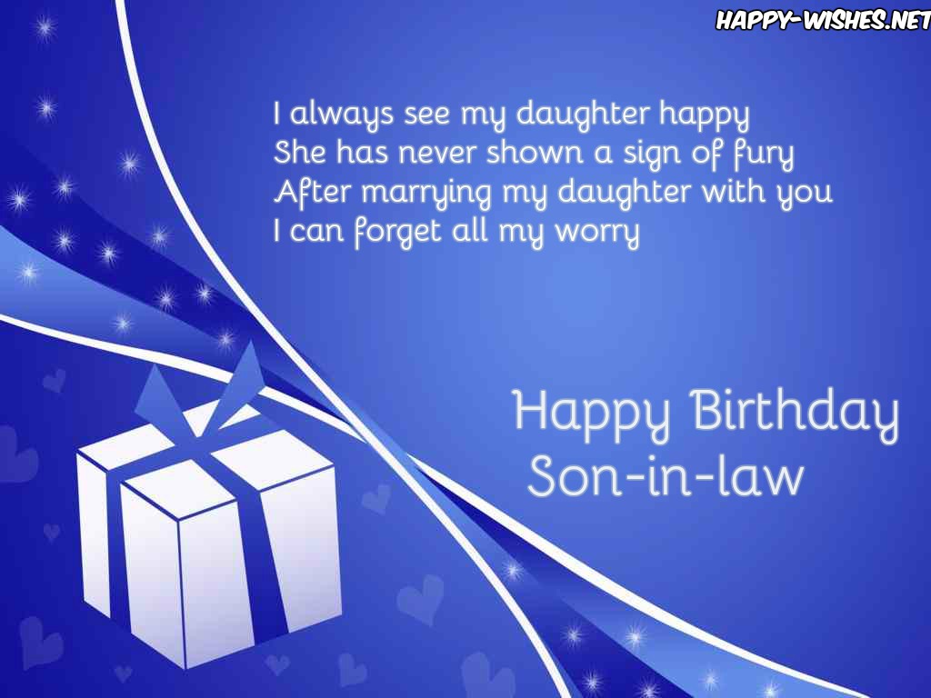 Happy Birthday Wishes For Son In Law Quotes Messages