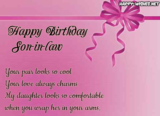 Happy Birthday quotes for son-in-law