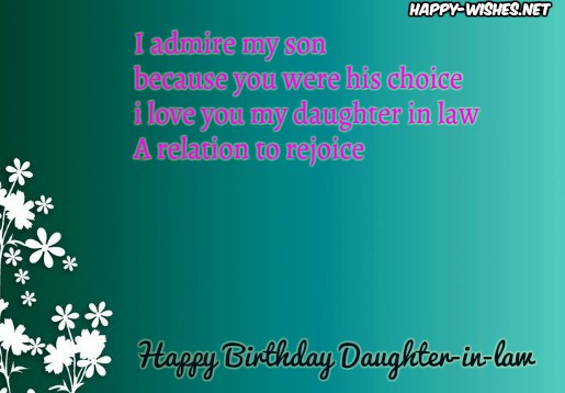 Happy Birthday quotes Daughter-in-law