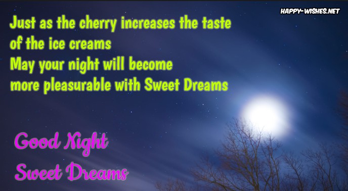 Romantic Good night wishes quotes