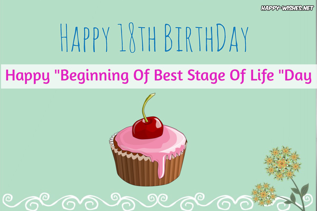 Happy 18th Birthday Wishes Quotes, Messages and Images