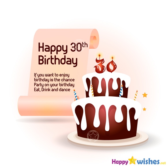 Funny 30th Birthday Wishes.