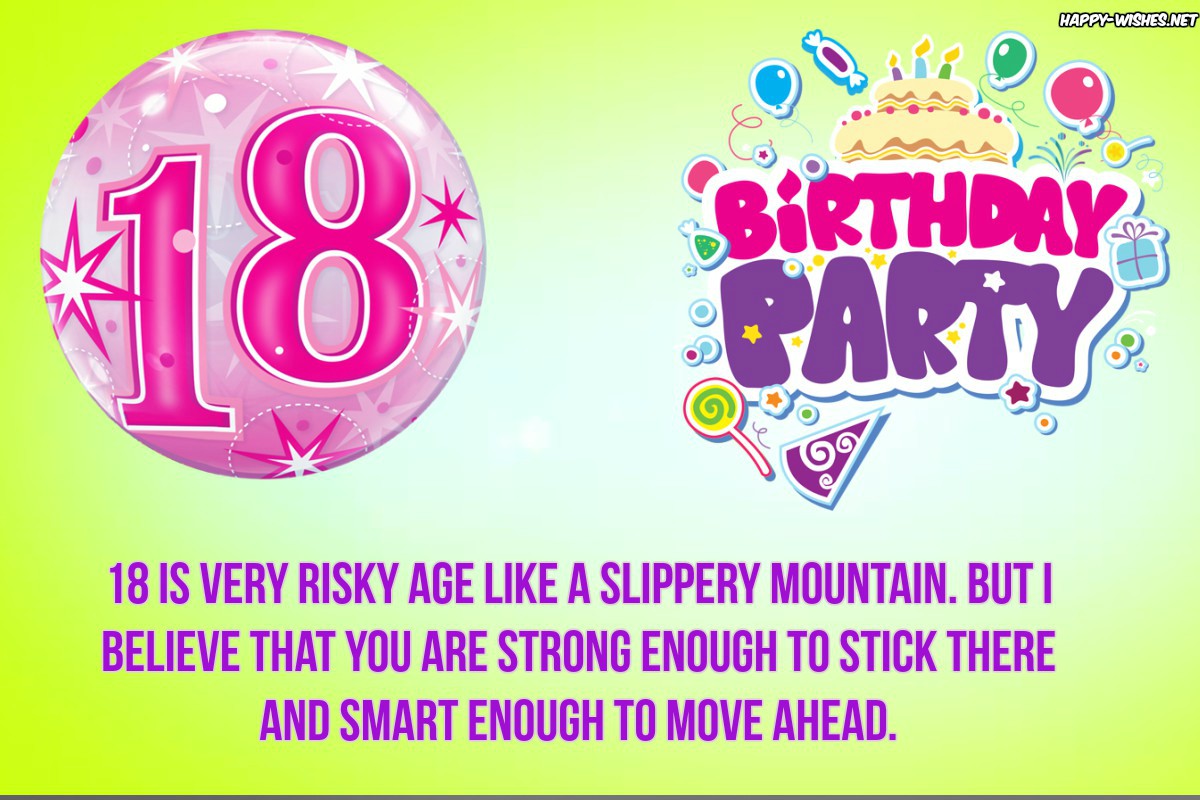 Happy 18th Birthday Wishes Quotes Messages And Images Images And 