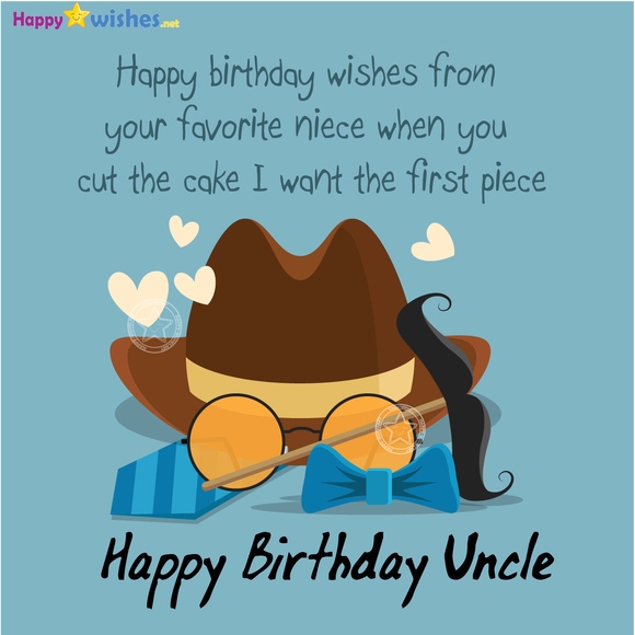 Happy Birthday uncle wishes from niece