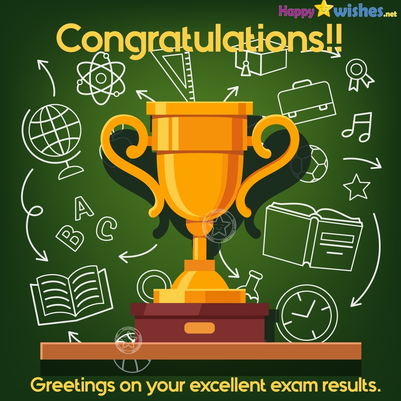 congratulations for getting good marks in result