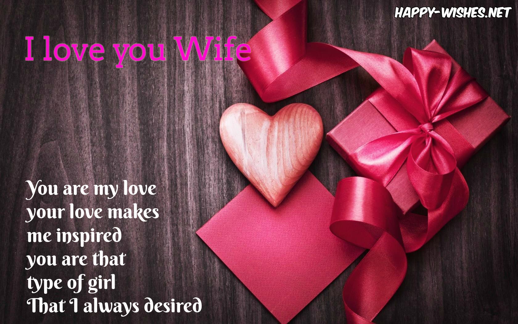 I love you wishes for wife