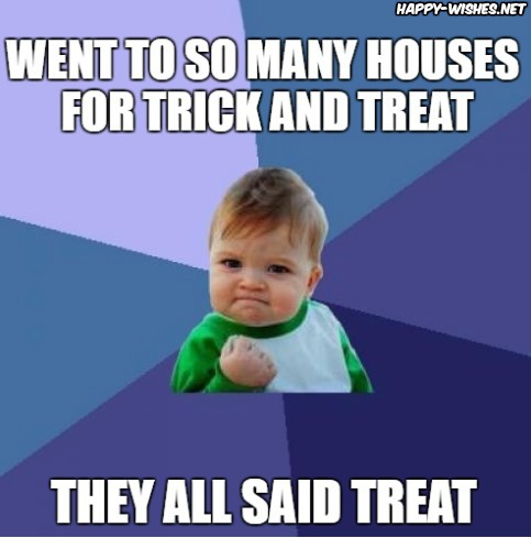 Treat on Halloween meme