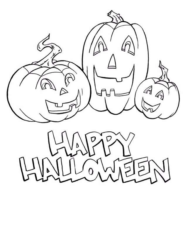 Funny Halloween coloring pages