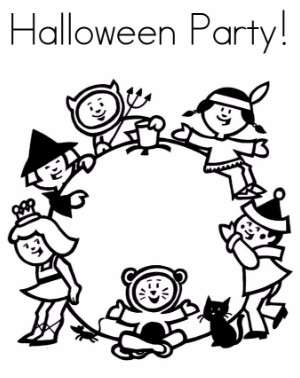 Halloween coloring pages OF KIDS
