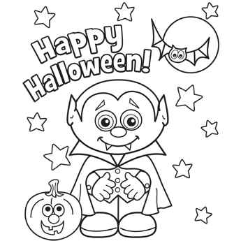 Halloween coloring Images of vampire