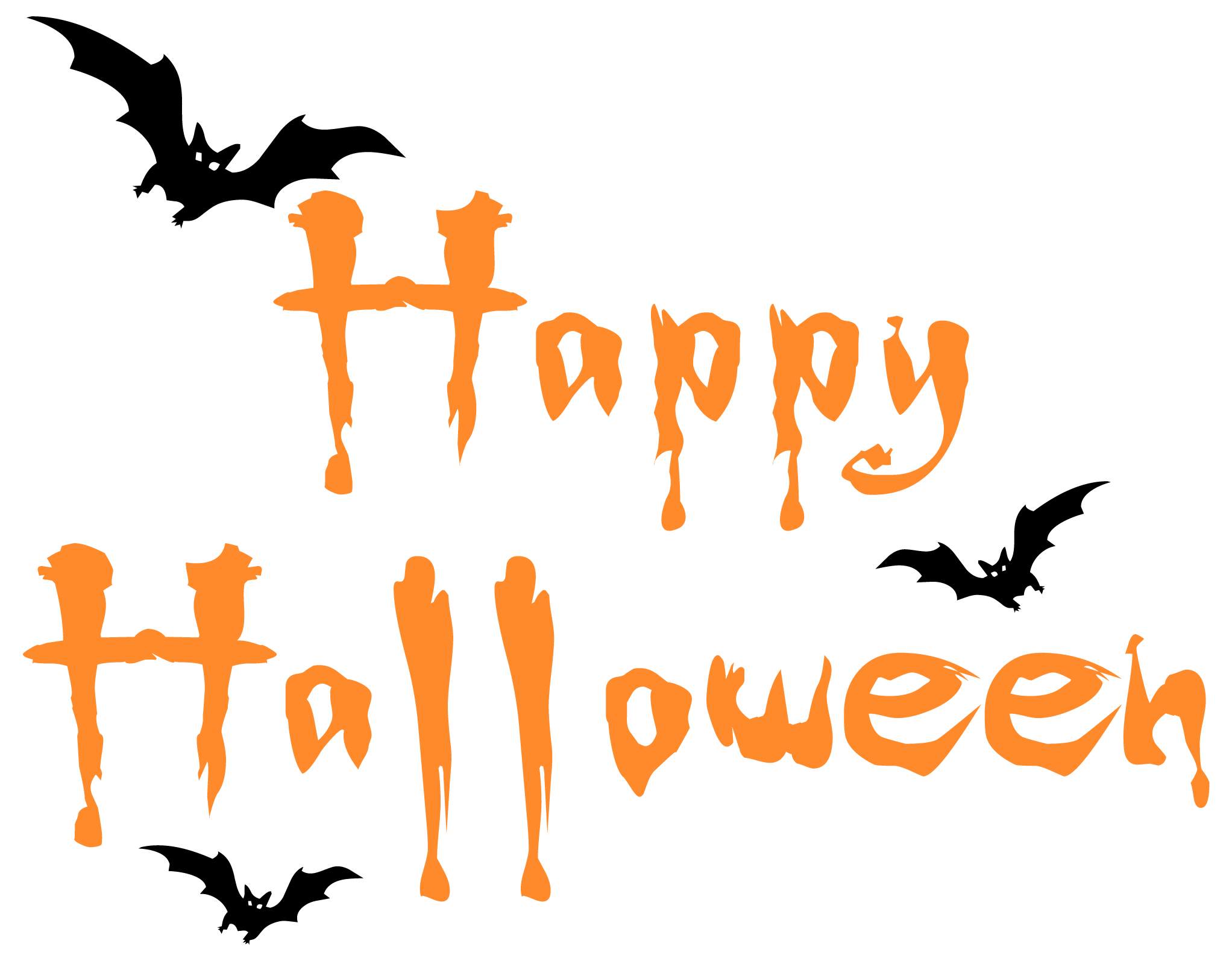 Spooky clip art images on Halloween